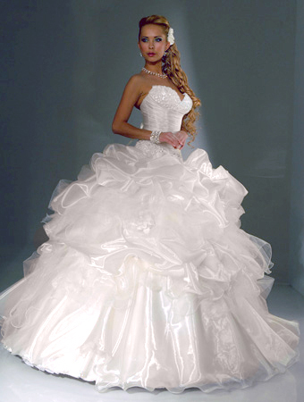 Orifashion HandmadeLuxury Sexy Bridal Gown with Swarovski Beads - Click Image to Close